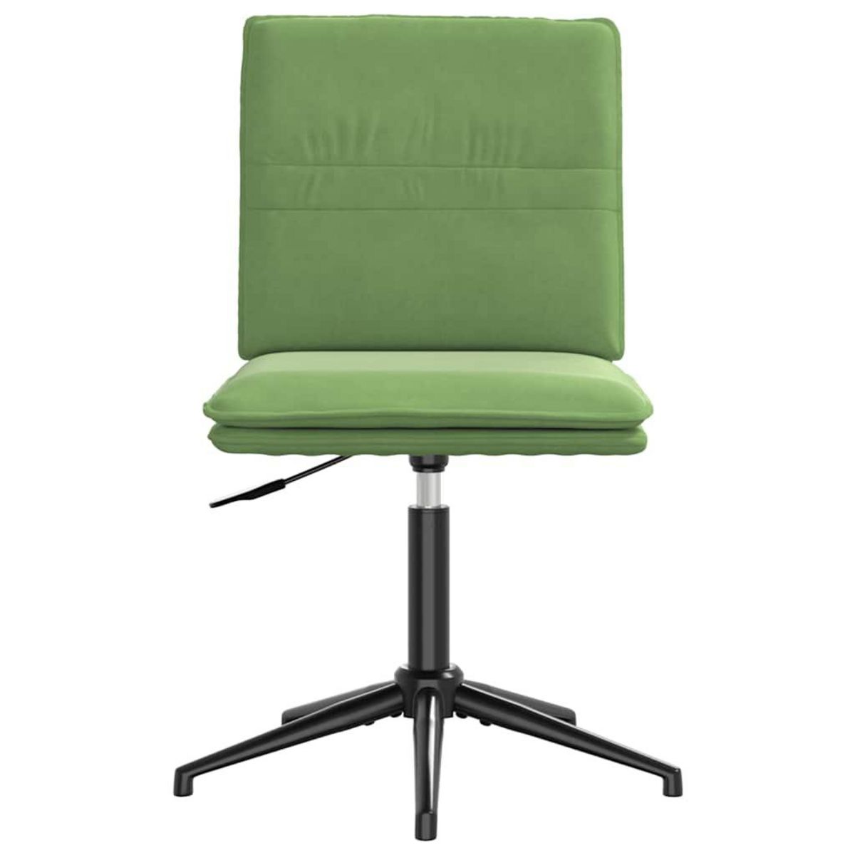 VIDAXL Chaises a manger lot de 2 Vert clair Velours