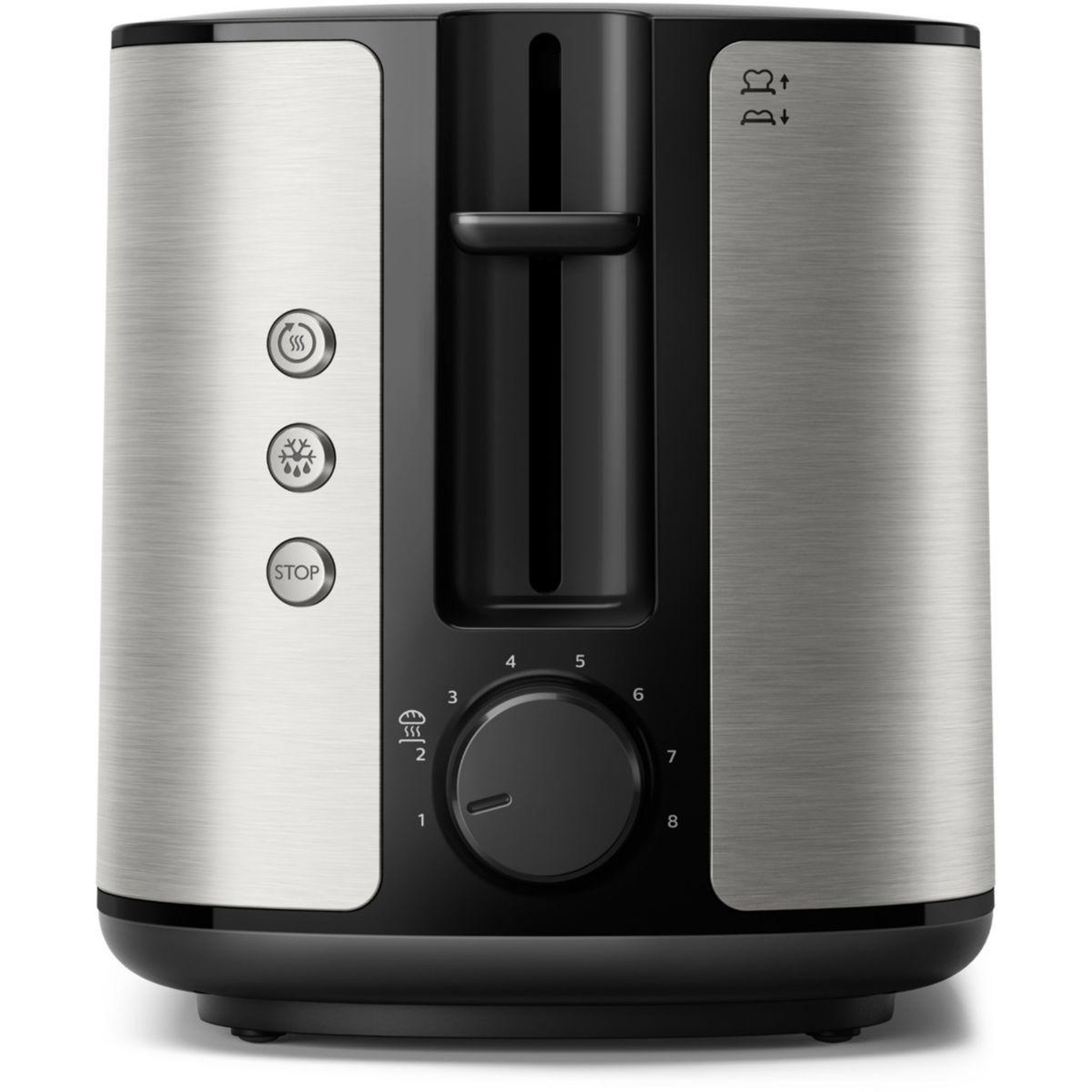Voir la diapositive 4 : Philips Grille-pain hd2650/90 toaster métal, 2 fentes, 950w