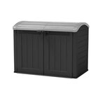 Chalet & jardin Grand coffre de jardin - 2000L - Noir - 177 x 113 x 134 cm