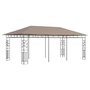 Voir la diapositive 2 : VIDAXL Belvedere avec moustiquaire 6x3x2,73 m Taupe 180 g/m^2