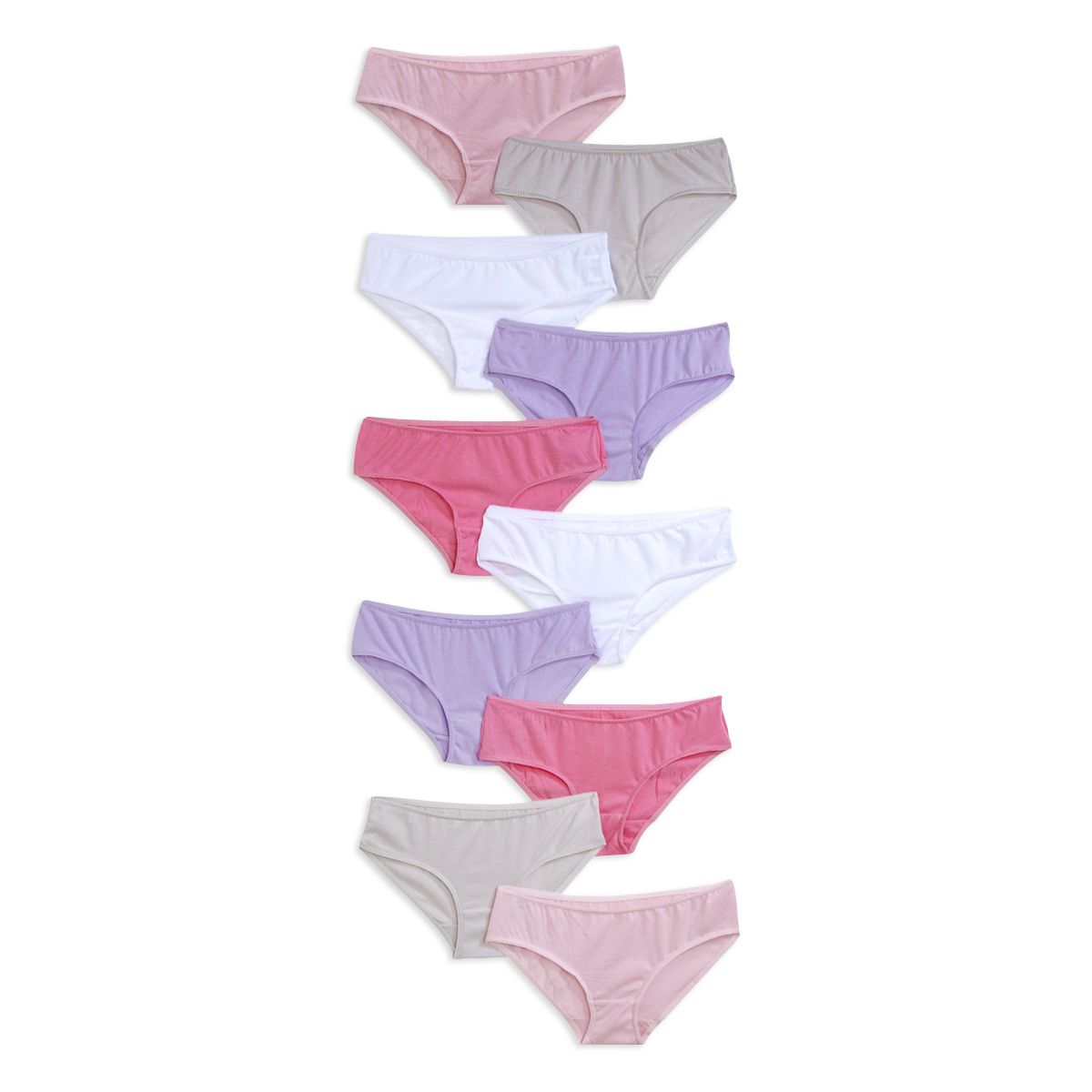 IN EXTENSO Lot de 10 culottes unies fille