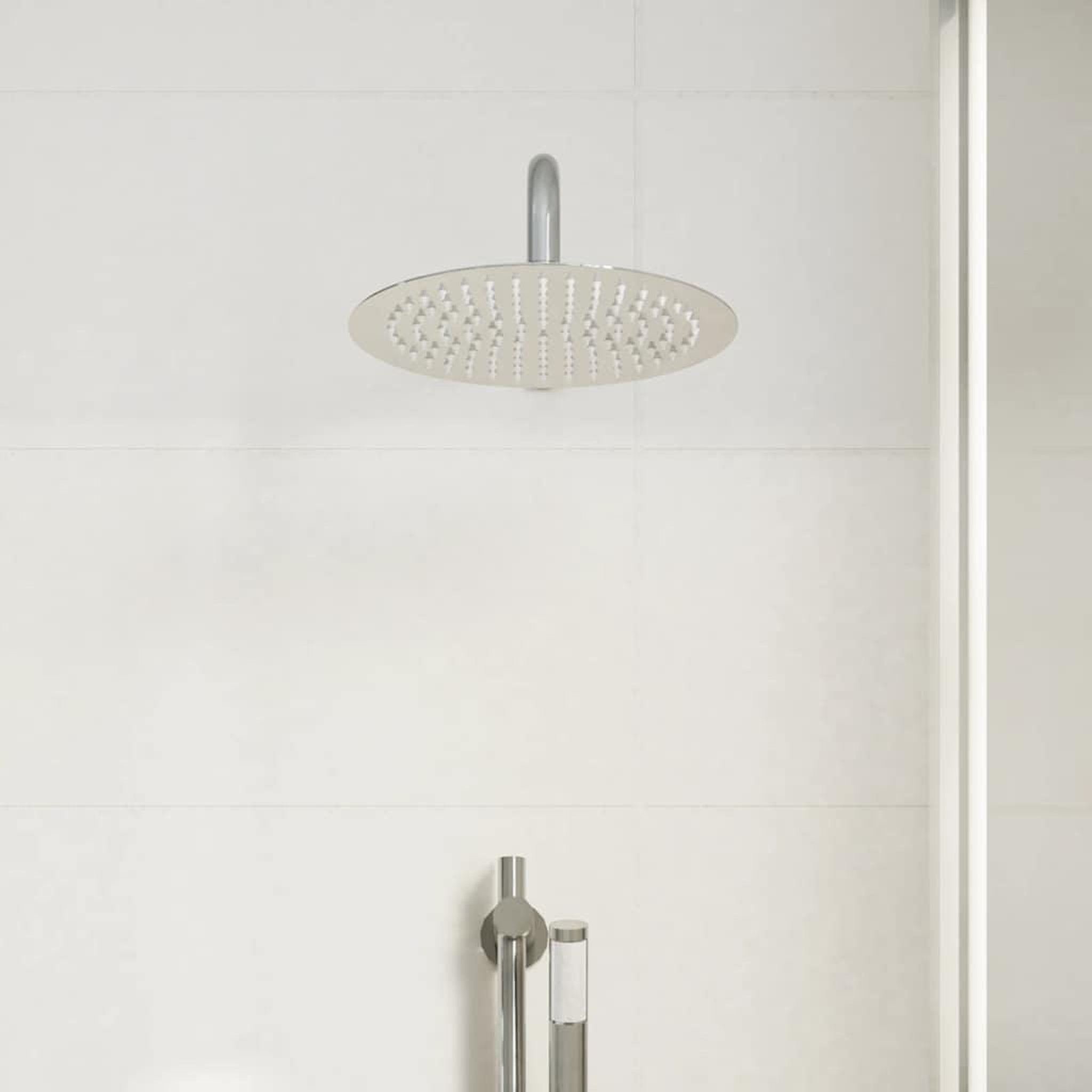 Voir la diapositive 4 : VIDAXL Pomme de douche pluie acier inoxydable 304 25 cm ronde