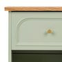 Voir la diapositive 3 : ATMOSPHERA Table de Chevet Avec Tiroir  Mohéa  67cm Vert Céladon