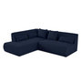 Voir la diapositive 2 : LISA DESIGN Onyx - canapé modulable d'angle gauche - 5 places - en tissu mailles 3d