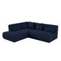 Voir la diapositive 2 : LISA DESIGN Onyx - canapé modulable d'angle gauche - 5 places - en tissu mailles 3d