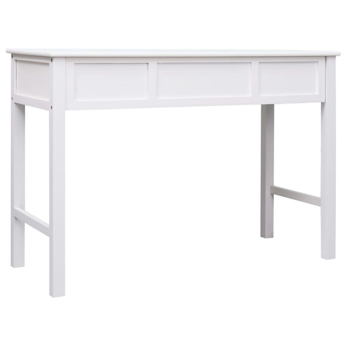 VIDAXL Bureau Blanc 110 x 45 x 76 cm Bois