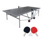Voir la diapositive 2 : SWEEEK Table de ping pong OUTDOOR, avec 2 raquettes et 3 balles, pour utilisation extérieure + Housse en PVC