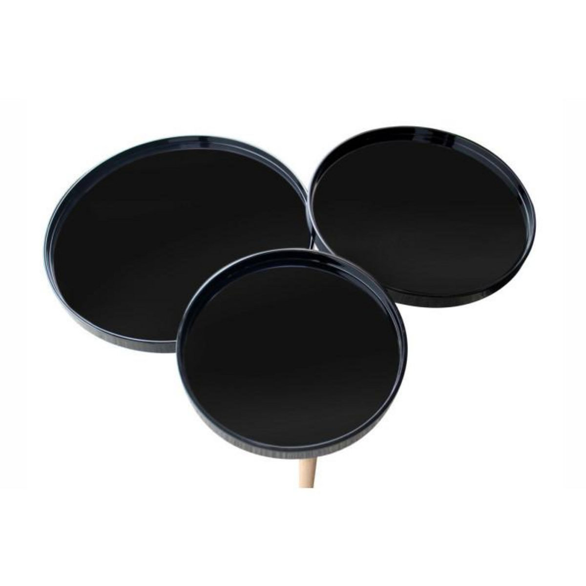 Paris Prix Table d'Appoint Déco  Butler  86cm Noir