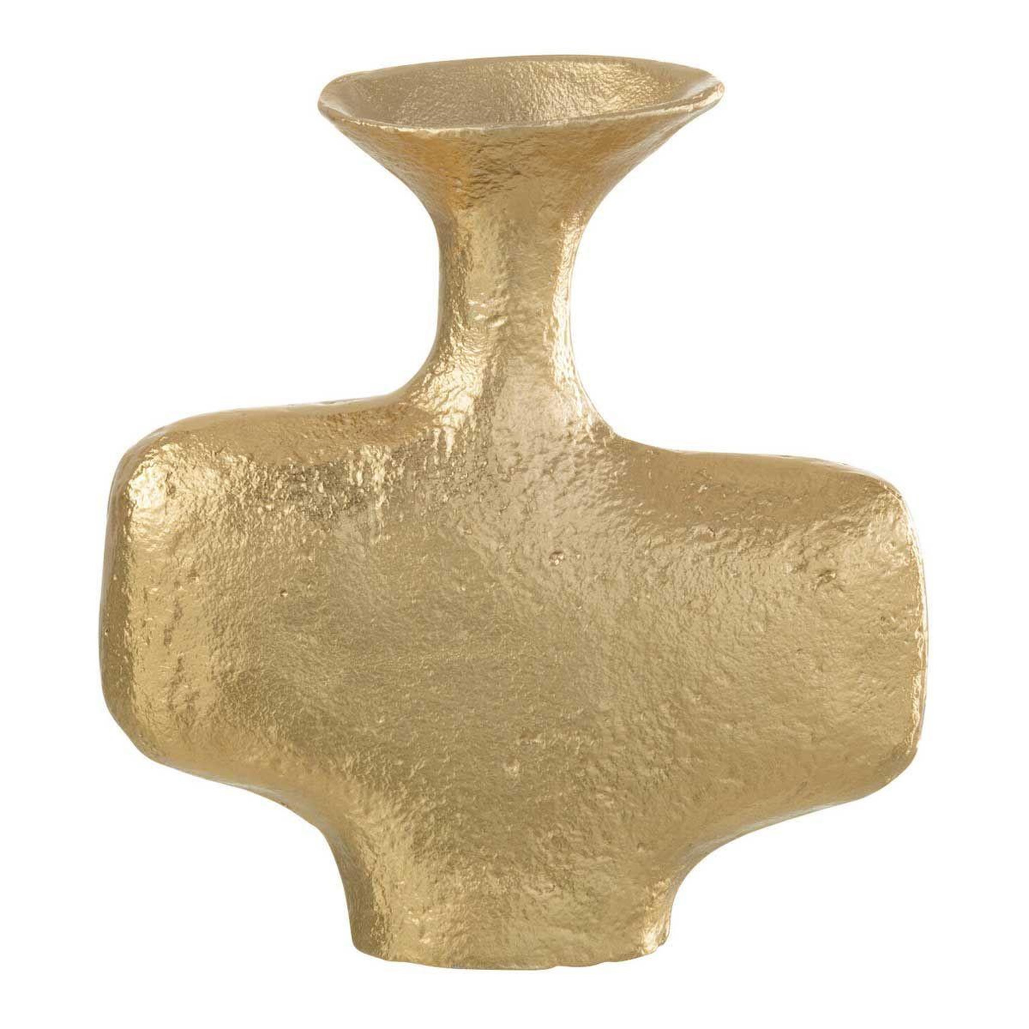 J-LINE Vase déco design  millard  21cm or