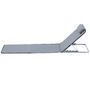 Voir la diapositive 4 : OUTSUNNY Lot de 2 tapis de plage rembourré - matelas de plage - nattes de plage - dossier inclinable multi-positions - sac transport inclus - métal polyester PE gris