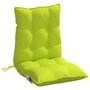 Voir la diapositive 5 : VIDAXL Coussins de chaise a dossier bas lot de 4 vert vif