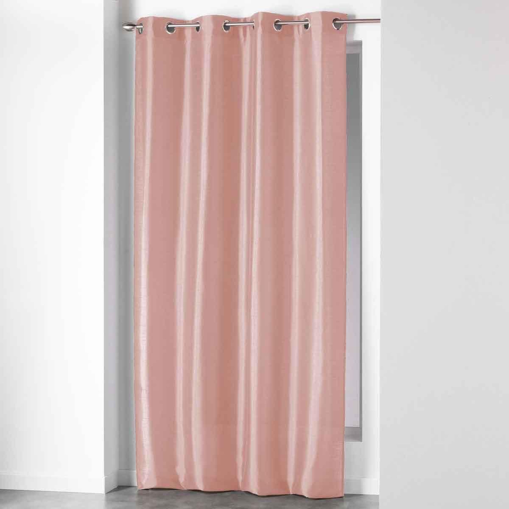 Douceur d'Intérieur Rideau à œillets  shana  140x240cm rose poudré
