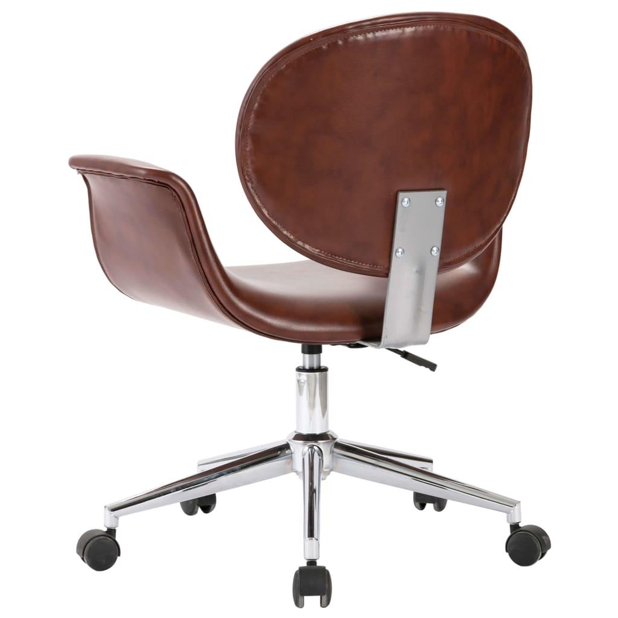 Voir la diapositive 5 : VIDAXL Chaise pivotante de bureau Marron Similicuir