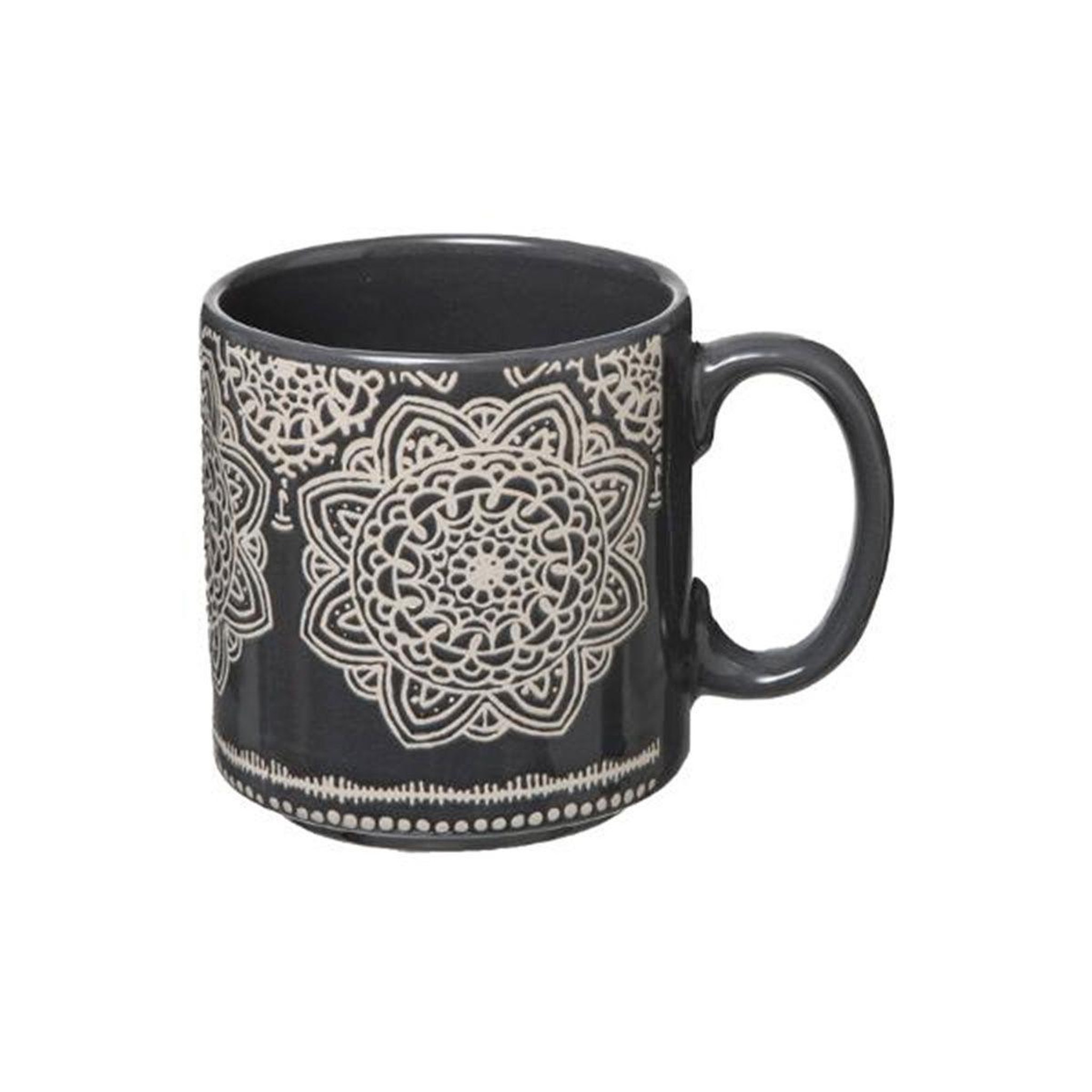 Voir la diapositive 4 : SECRET DE GOURMET Lot de 4 Mugs sur Rack  Indonésie  24cl Multicolore