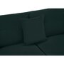 Canapé d'angle droit panoramique convertible tissu velours 5 places RECEPTION