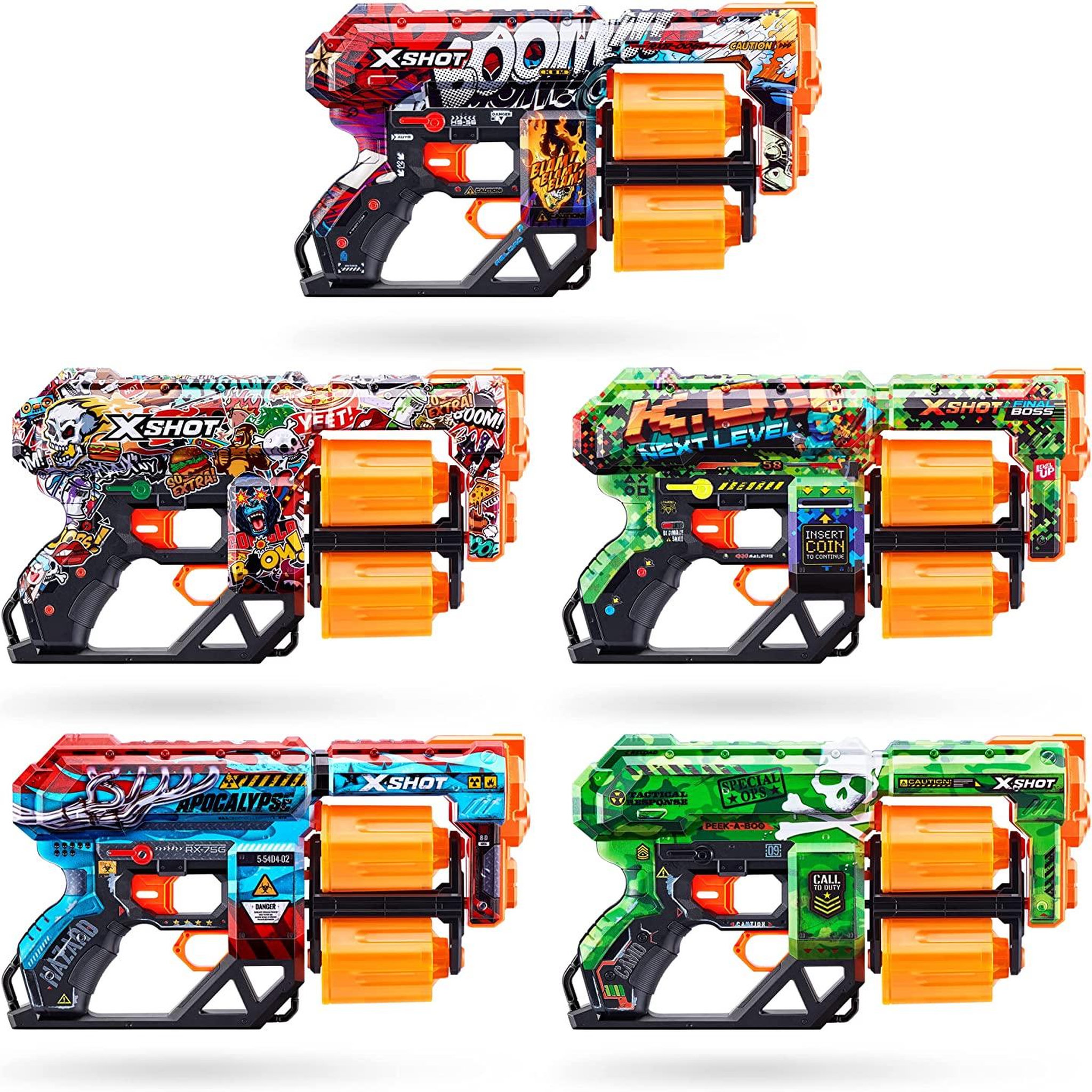 Voir la diapositive 2 : ZURU XSHOT Skins Dread 12 FLECHETTES