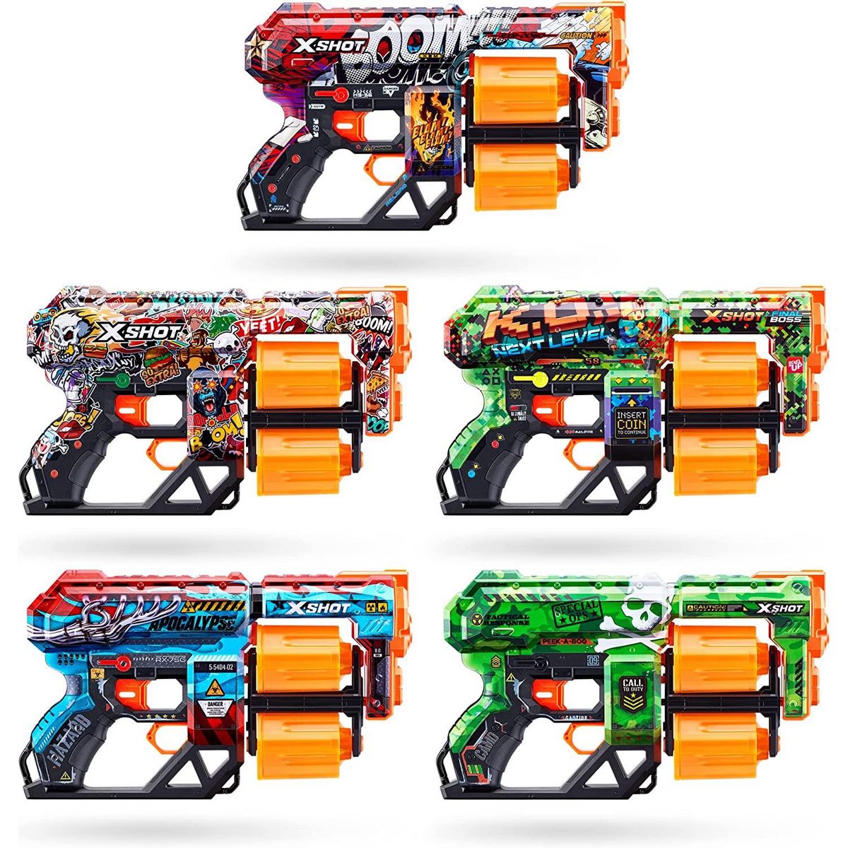 ZURU XSHOT Skins Dread 12 FLECHETTES