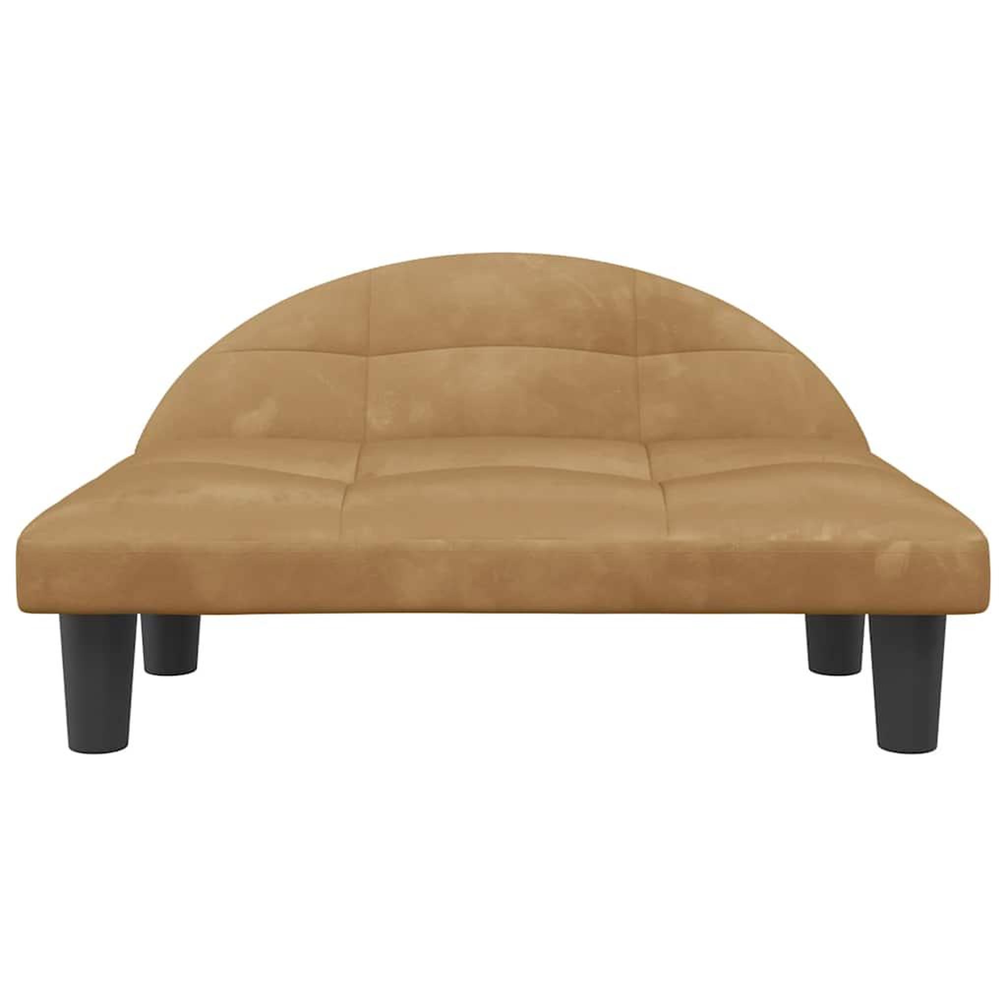 Voir la diapositive 3 : VIDAXL Lit pour chien marron 70x52x30 cm velours