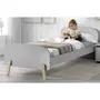 Vipack Lit 90x200 Sommier Inclus Kiddy - Gris Cool