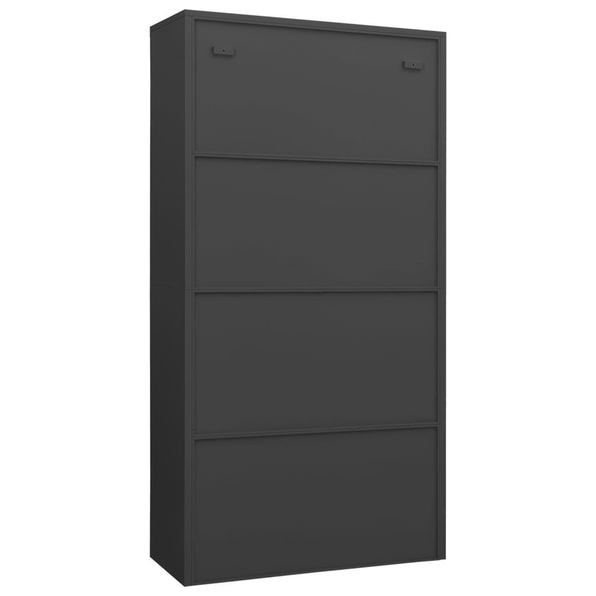 Voir la diapositive 4 : VIDAXL Armoire a casiers Anthracite 90x40x180 cm Acier