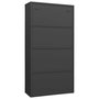 Voir la diapositive 4 : VIDAXL Armoire a casiers Anthracite 90x40x180 cm Acier