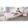 Voir la diapositive 5 : Paris Prix Pack - Lit Enfant, Chevet & Coffre  Kiddy  90x200cm Rose