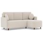 Voir la diapositive 2 : BEST MOBILIER Calypso - canapé d'angle réversible 4 places convertible avec coffre en tissu
