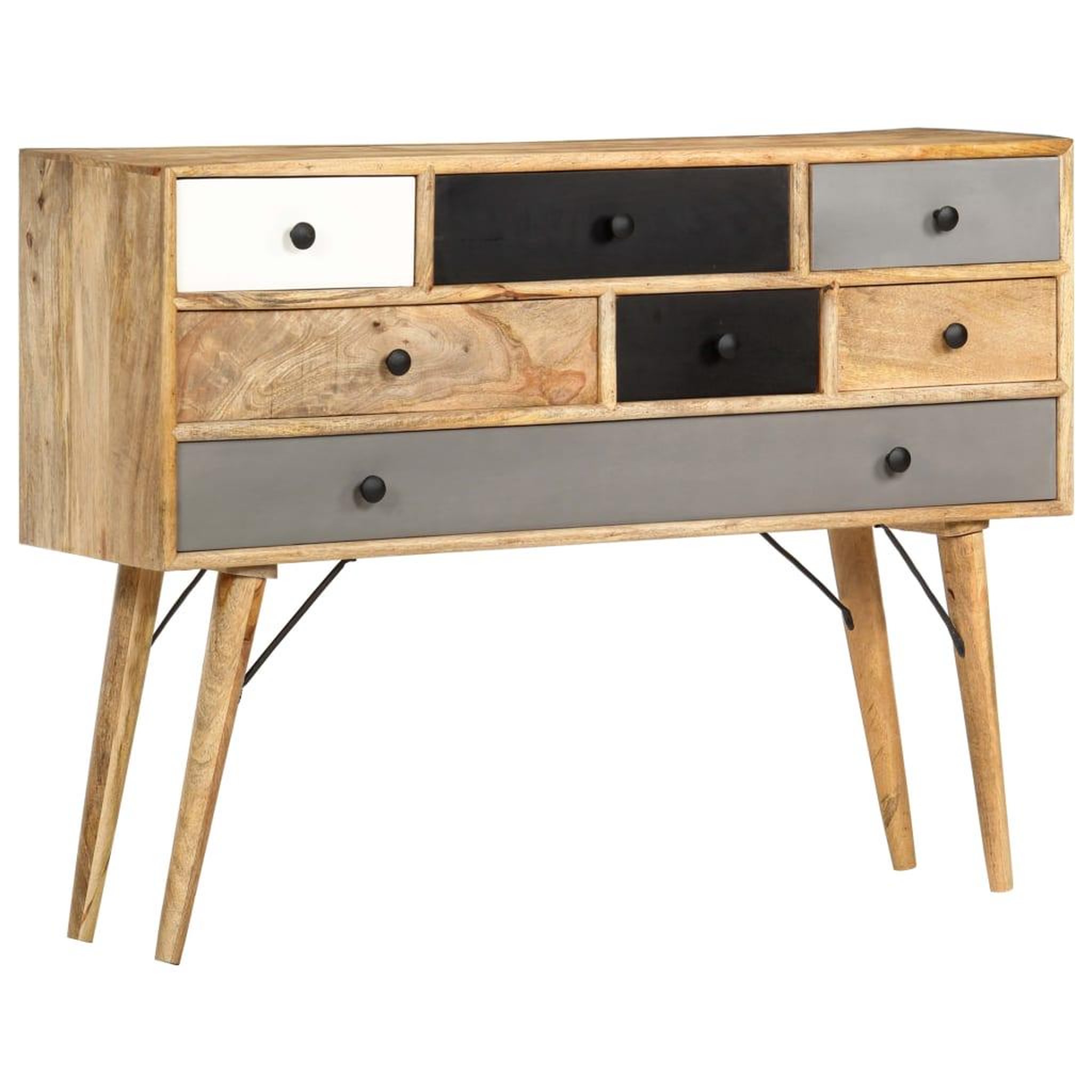 Voir la diapositive 1 : VIDAXL Buffet 110x30x82 cm Bois de manguier massif