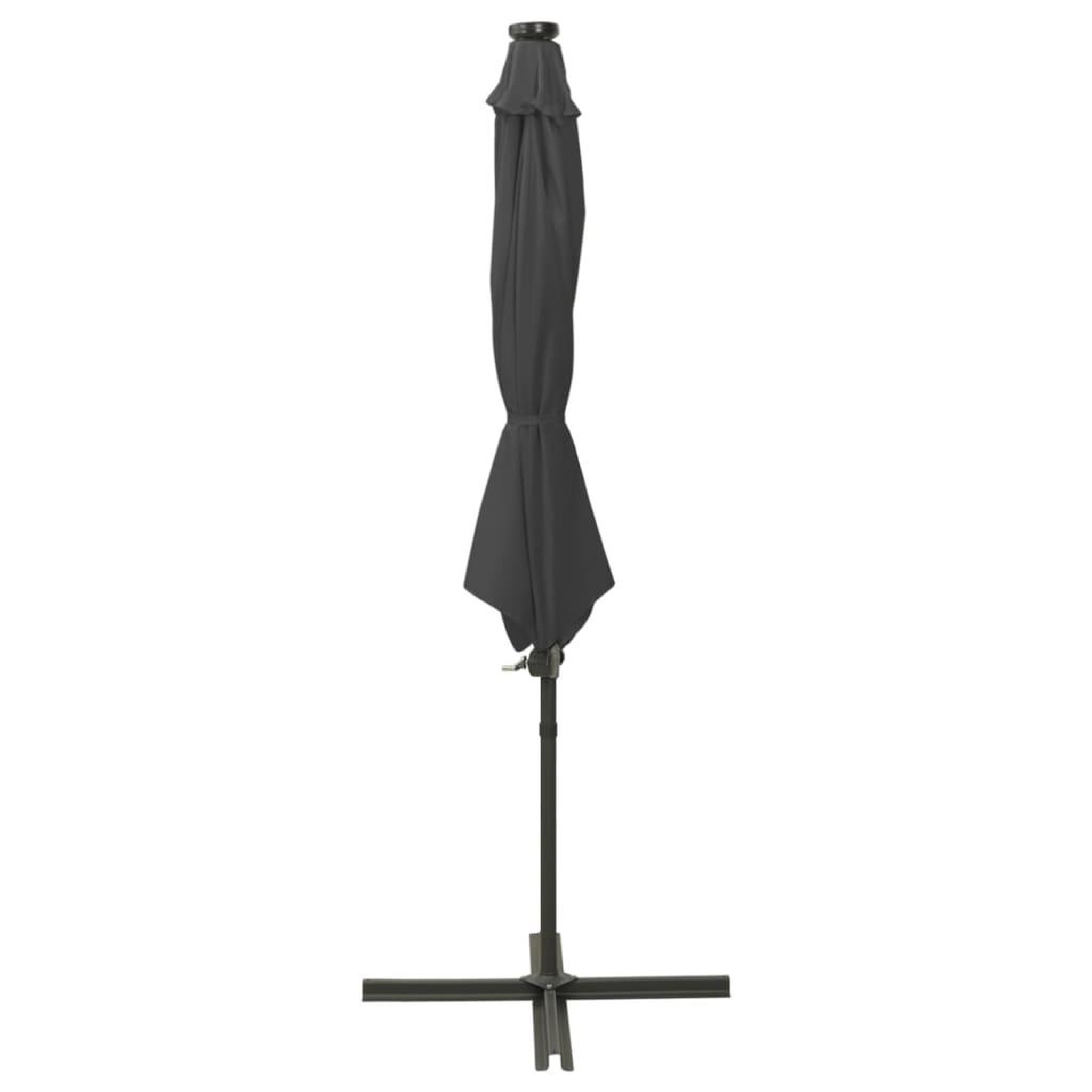 Voir la diapositive 2 : VIDAXL Parasol de jardin en porte-a-faux avec mat et lumieres LED