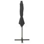 Voir la diapositive 2 : VIDAXL Parasol de jardin en porte-a-faux avec mat et lumieres LED
