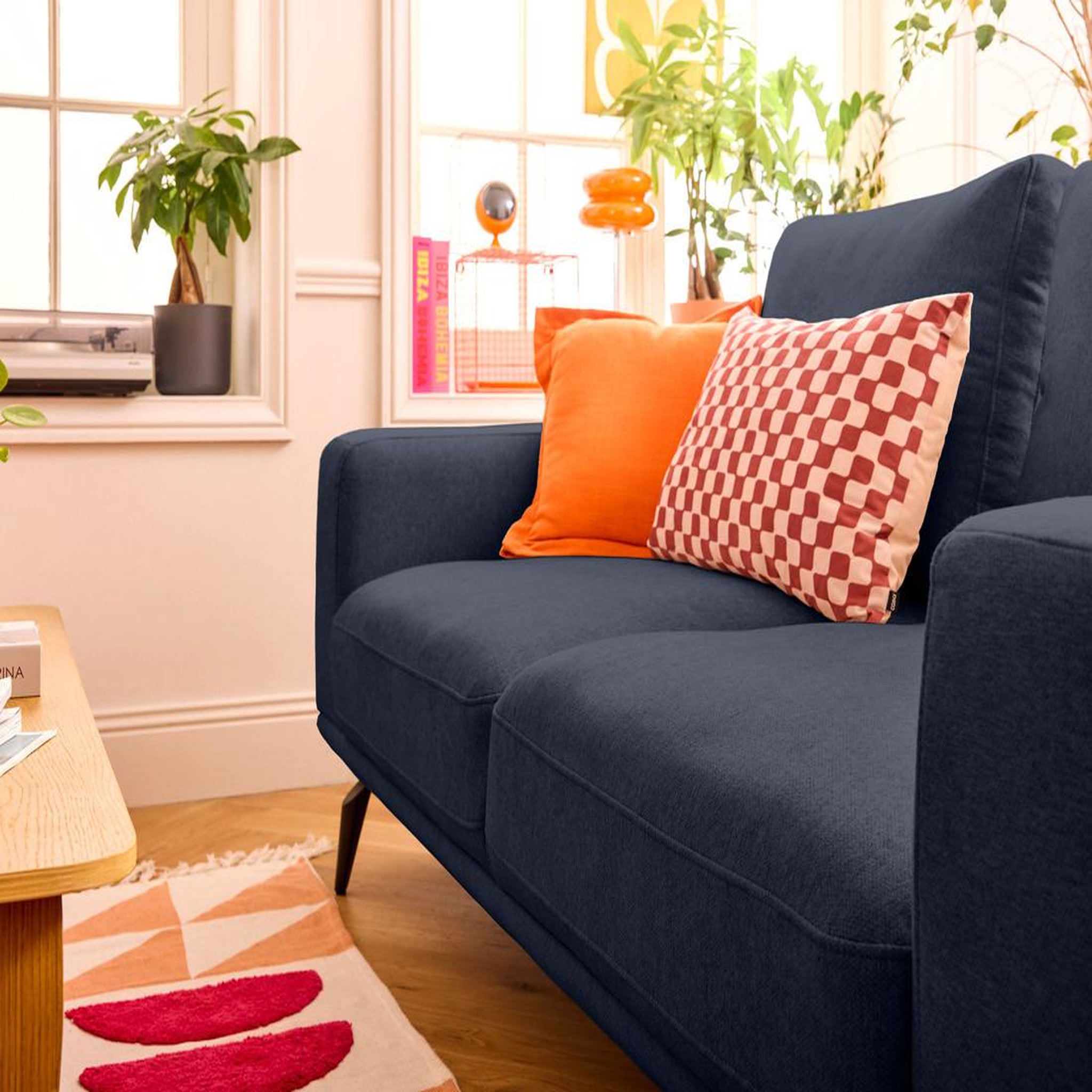 Voir la diapositive 3 : LISA DESIGN Vicence - canapé droit 2 places en tissu