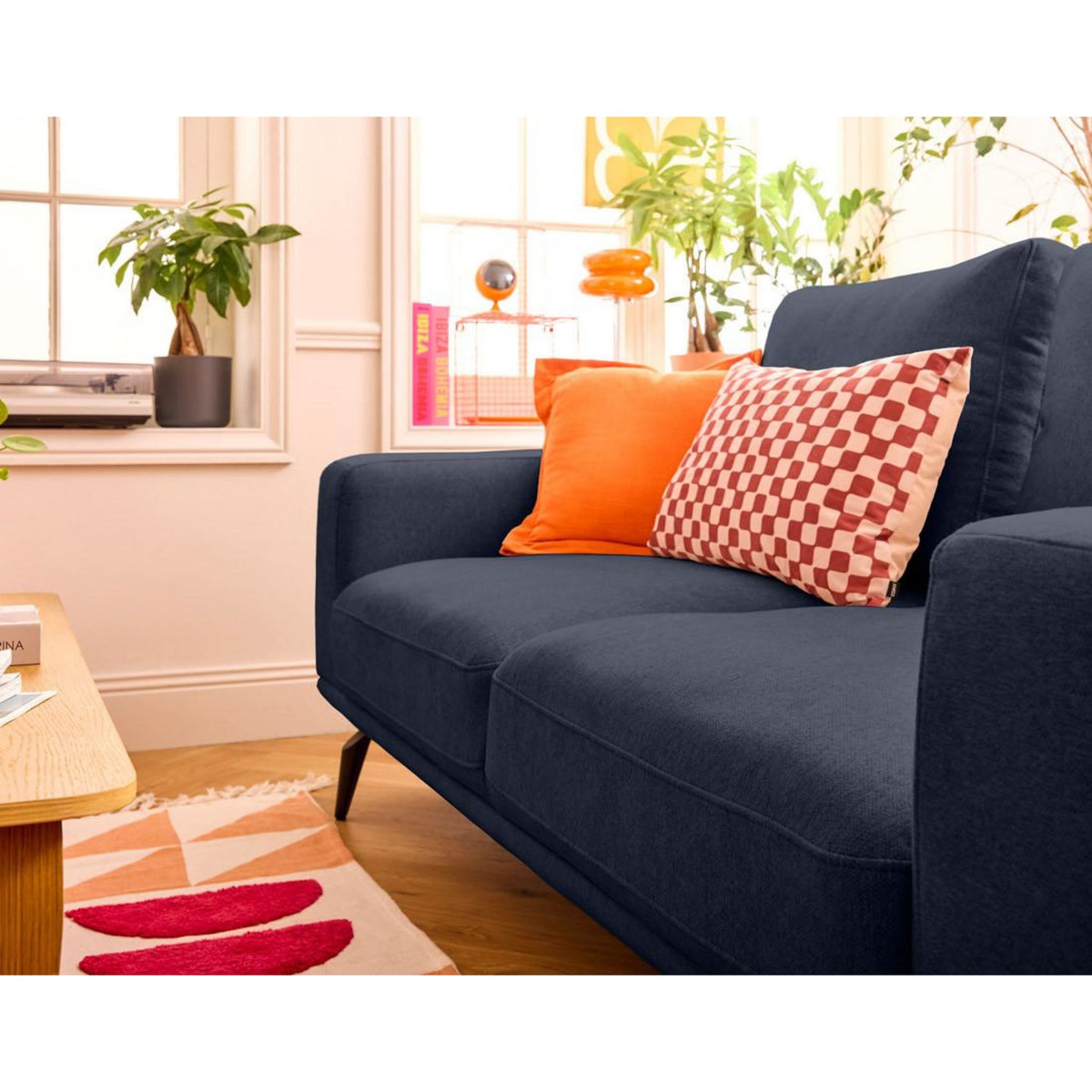 LISA DESIGN Vicence - canapé droit 2 places en tissu