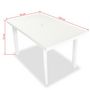 Voir la diapositive 6 : VIDAXL Mobilier a manger d'exterieur 5 pcs Plastique Blanc