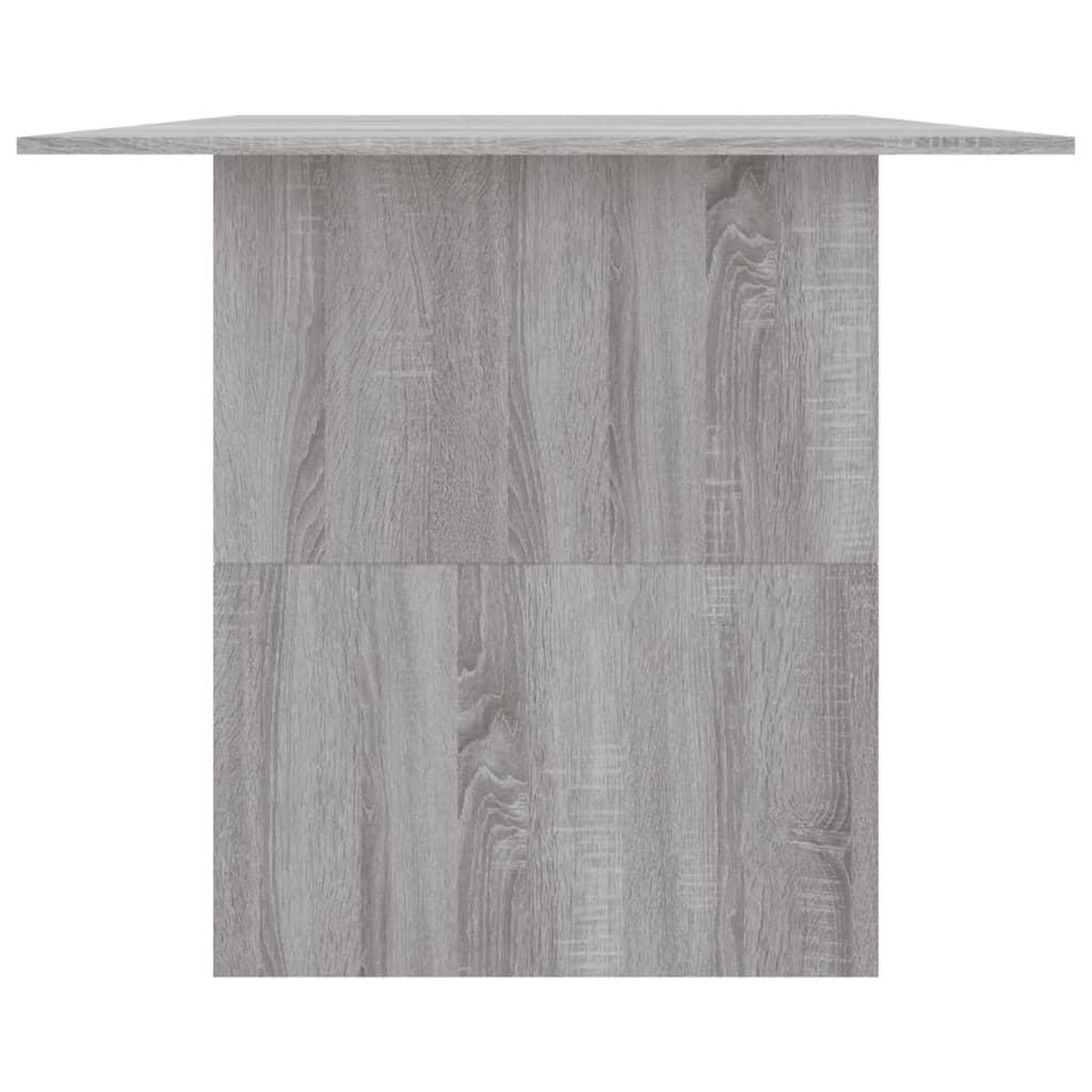 Voir la diapositive 5 : VIDAXL Table a dîner sonoma gris 180x90x76 cm bois d'ingenierie