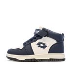 LOTTO Baskets  Blanche/ Garçon Lotto Ravenne. Coloris disponibles : Bleu