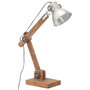 Voir la diapositive 2 : VIDAXL Lampe de bureau industrielle Argente Rond 58x18x90 cm E27
