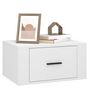 Voir la diapositive 4 : VIDAXL Tables de chevet murales 2 pcs Blanc 50x36x25 cm