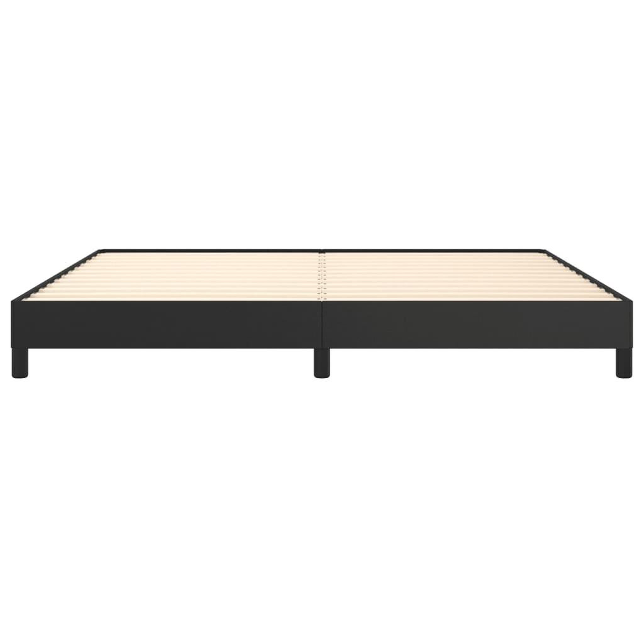Voir la diapositive 5 : VIDAXL Cadre de lit sans matelas noir 200x200 cm similicuir