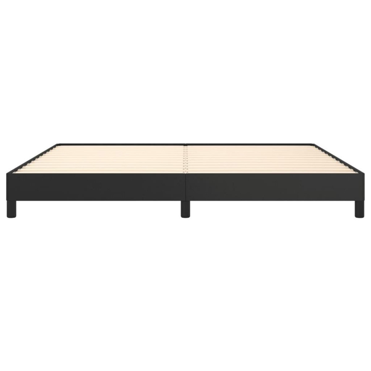 VIDAXL Cadre de lit sans matelas noir 200x200 cm similicuir