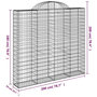 Voir la diapositive 6 : VIDAXL Paniers a gabions arques 11 pcs 200x50x180/200 cm Fer galvanise