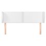 Voir la diapositive 3 : VIDAXL Tete de lit avec oreilles Blanc 147x23x78/88 cm Similicuir
