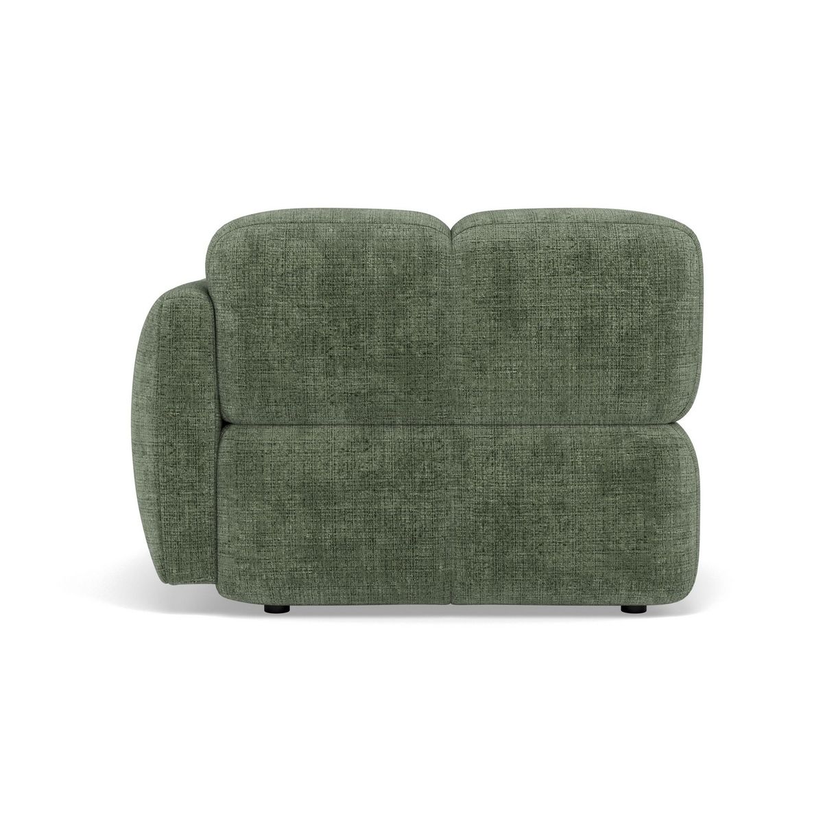 LISA DESIGN Grace - module d'assise droit en velours texturé