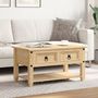 Voir la diapositive 3 : VIDAXL Table basse avec tiroirs  85x50x45 cm bois de pin massif