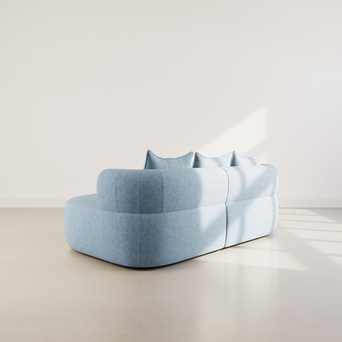 LISA DESIGN Angela - canapé d'angle droit 4 places en velours texturé