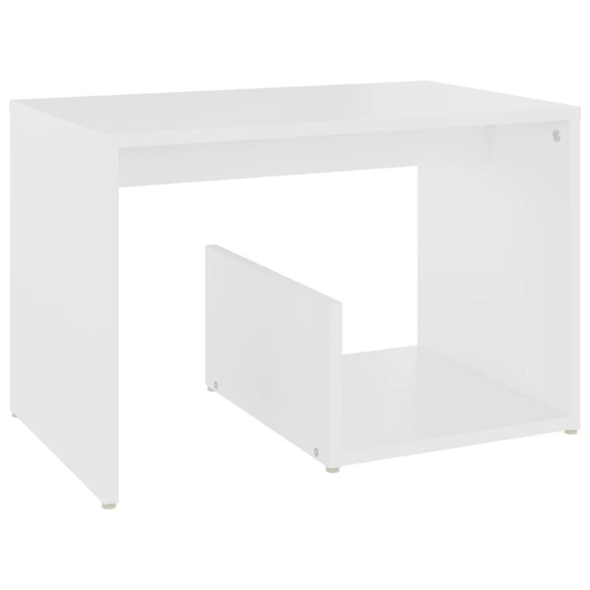 VIDAXL Table d'appoint blanc 59x36x38 cm bois d'ingenierie