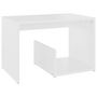 Voir la diapositive 2 : VIDAXL Table d'appoint blanc 59x36x38 cm bois d'ingenierie