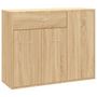 Voir la diapositive 2 : VIDAXL Buffet Chene sonoma 88x30x70 cm Bois d'ingenierie