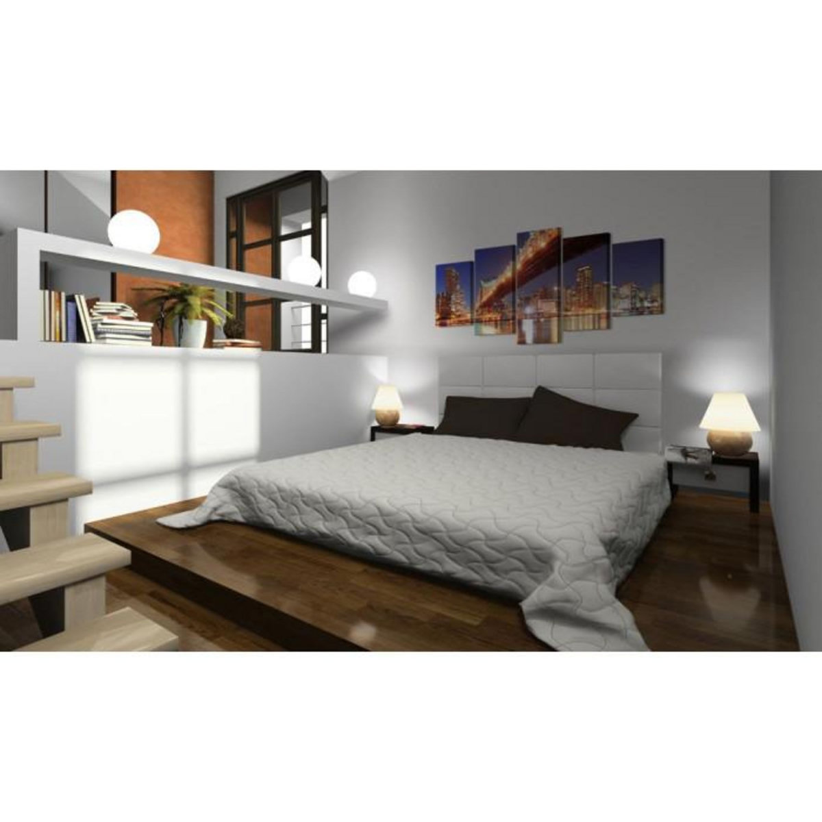 Paris Prix Tableau Imprimé  New York Aux Reflets Dorés