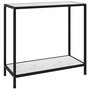 Voir la diapositive 1 : VIDAXL Table console Blanc 80x35x75 cm Verre trempe