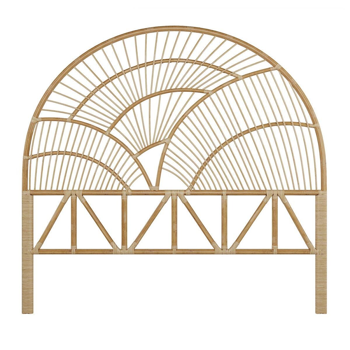 Rendez vous déco Tête de lit en rotin naturel 140 cm - Séléné